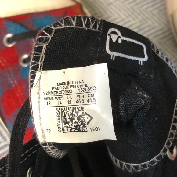 ONE OF A KIND - Custom Woolrich Plaid Converse CTAS Men’s 12 / Women’s 14 - Picture 8 of 8